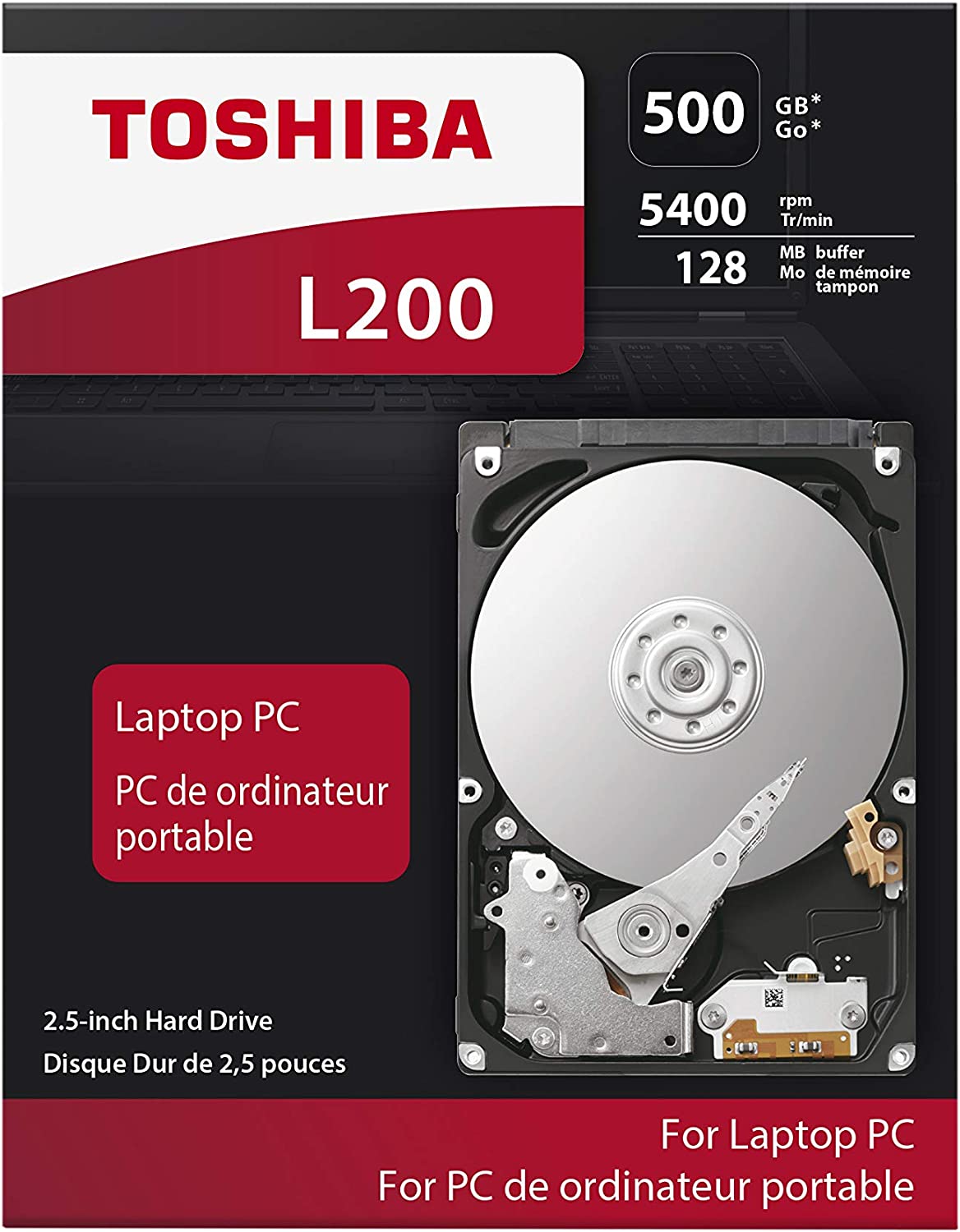Toshiba 500GB L200 Slim Mobile 7 mm 2.5-Inch SATA Internal Hard Drive : HDWK105UZSVA Hard Drives JS Bazar