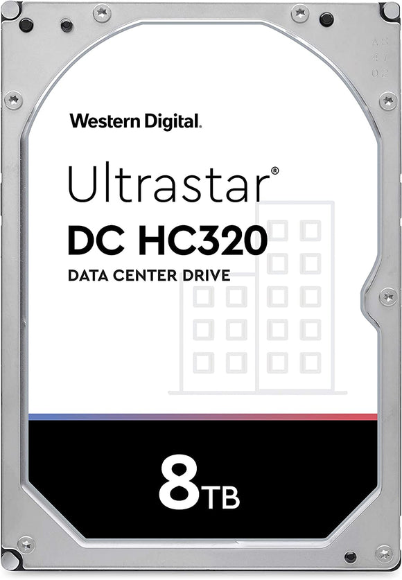 WD/HGST Ultrastar 7K8 (3.5’’, 8TB, 256MB, 7200 RPM, SATA 6Gb/s, 512E SE) Hard Drive : HUS728T8TALE6L4