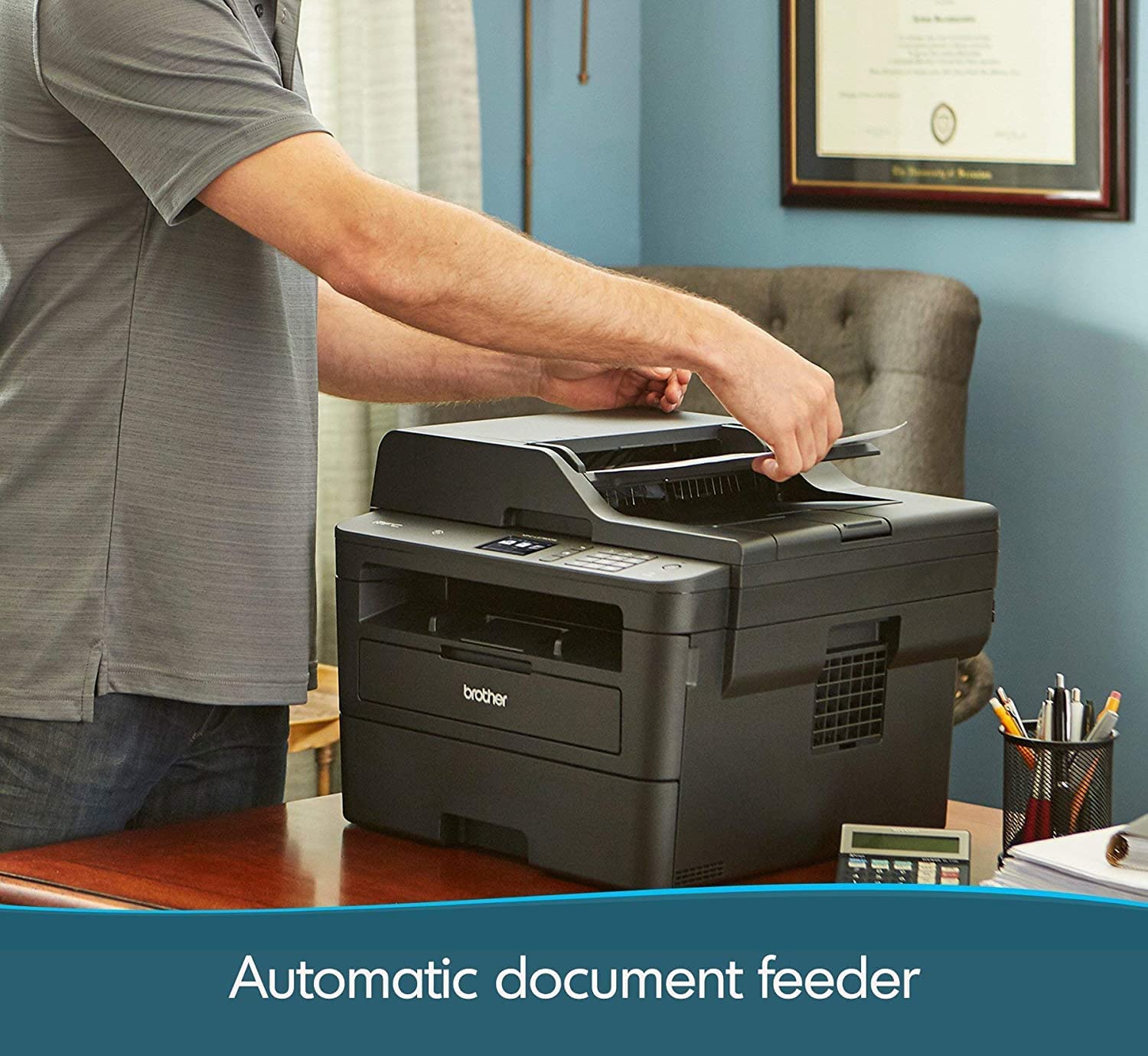 Brother MFC-L2750DW All in One Monochrome Laser Printer Printer JS Bazar
