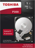 Toshiba 1TB P300-7200 RPM-3.5-inch Internal High Performance Hard Drive : HDWD110UZSVA Hard Drives JS Bazar
