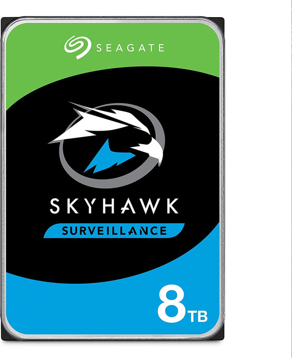 Seagate 8TB SkyHawk Surveillance Hard Drive - SATA 6Gb/s 256MB Cache 3.5-Inch Internal Drive : ST8000VX0022