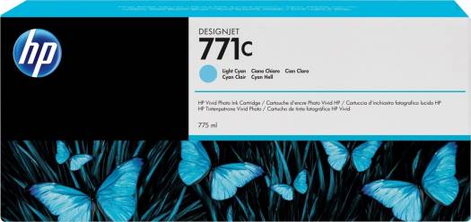 HP 771C Light Cyan Designjet Ink Cartridge - 775-ml : B6Y12A Cartridges JS Bazar