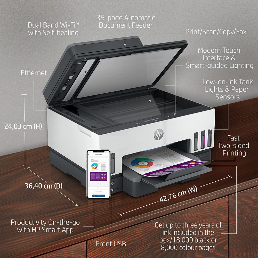 HP Smart Tank 790 All-in-One Wireless Printer : 4WF66A - JS Bazar