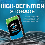 Seagate 8TB SkyHawk Surveillance Hard Drive - SATA 6Gb/s 256MB Cache 3.5-Inch Internal Drive : ST8000VX0022 Hard Drives JS Bazar