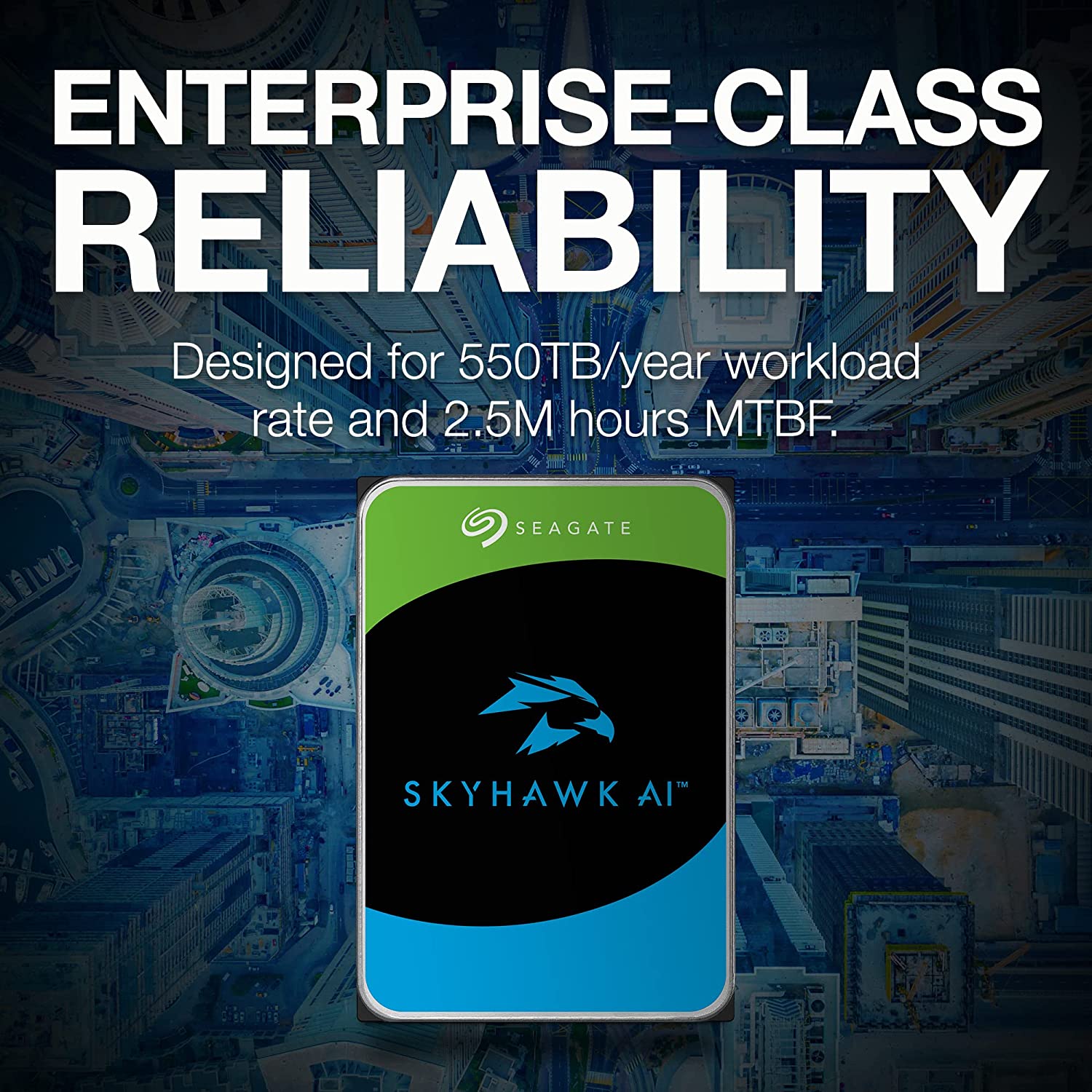 Seagate 10TB SkyHawk AI Surveillance, 3.5 Inch Hard Drive : ST10000VE0008 Hard Drives JS Bazar