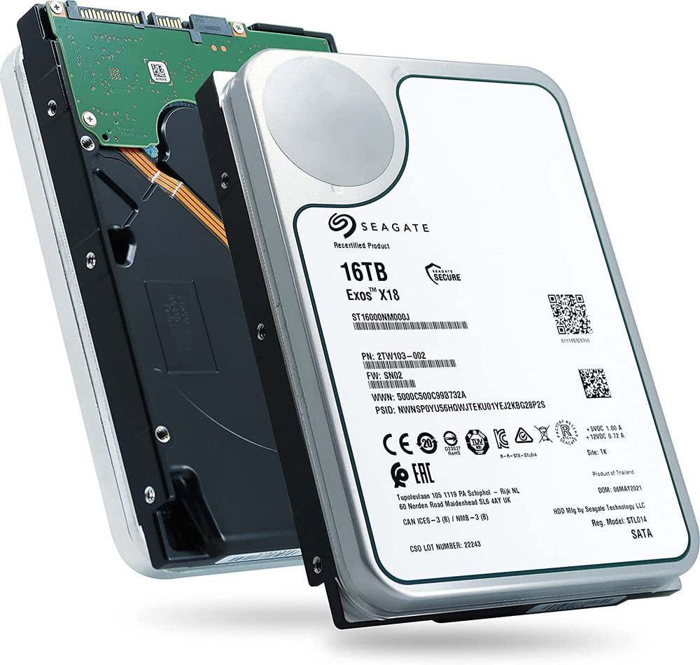 Seagate Exos X18 16TB SATA III Enterprise HDD, 3.5