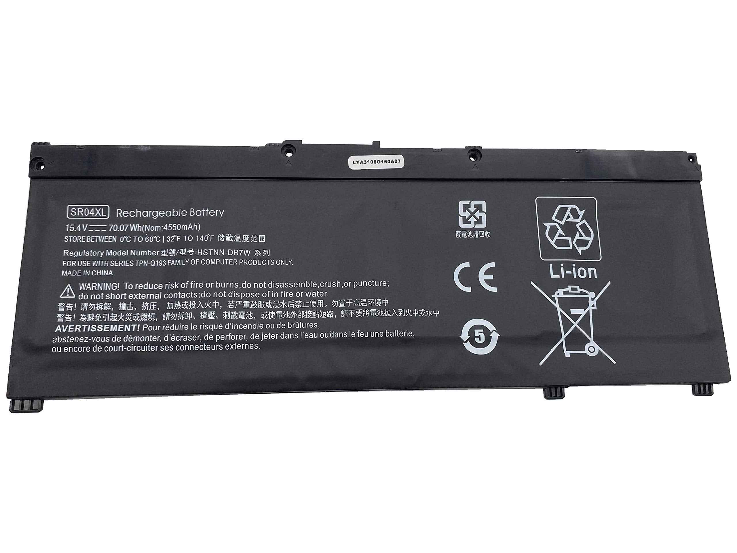 SR04XL battery for HP Omen 15-CE, Pavilion Gaming 15-CX, Pavilion POWER 15-CB Laptop Batteries JS Bazar