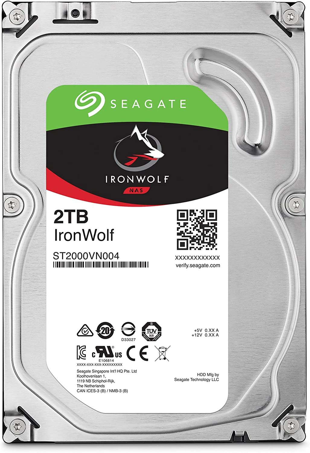 Seagate 2TB IronWolf NAS SATA 6Gb/s NCQ 64MB Cache 3.5" Internal Hard Drive : ST2000VN004 Hard Drives JS Bazar