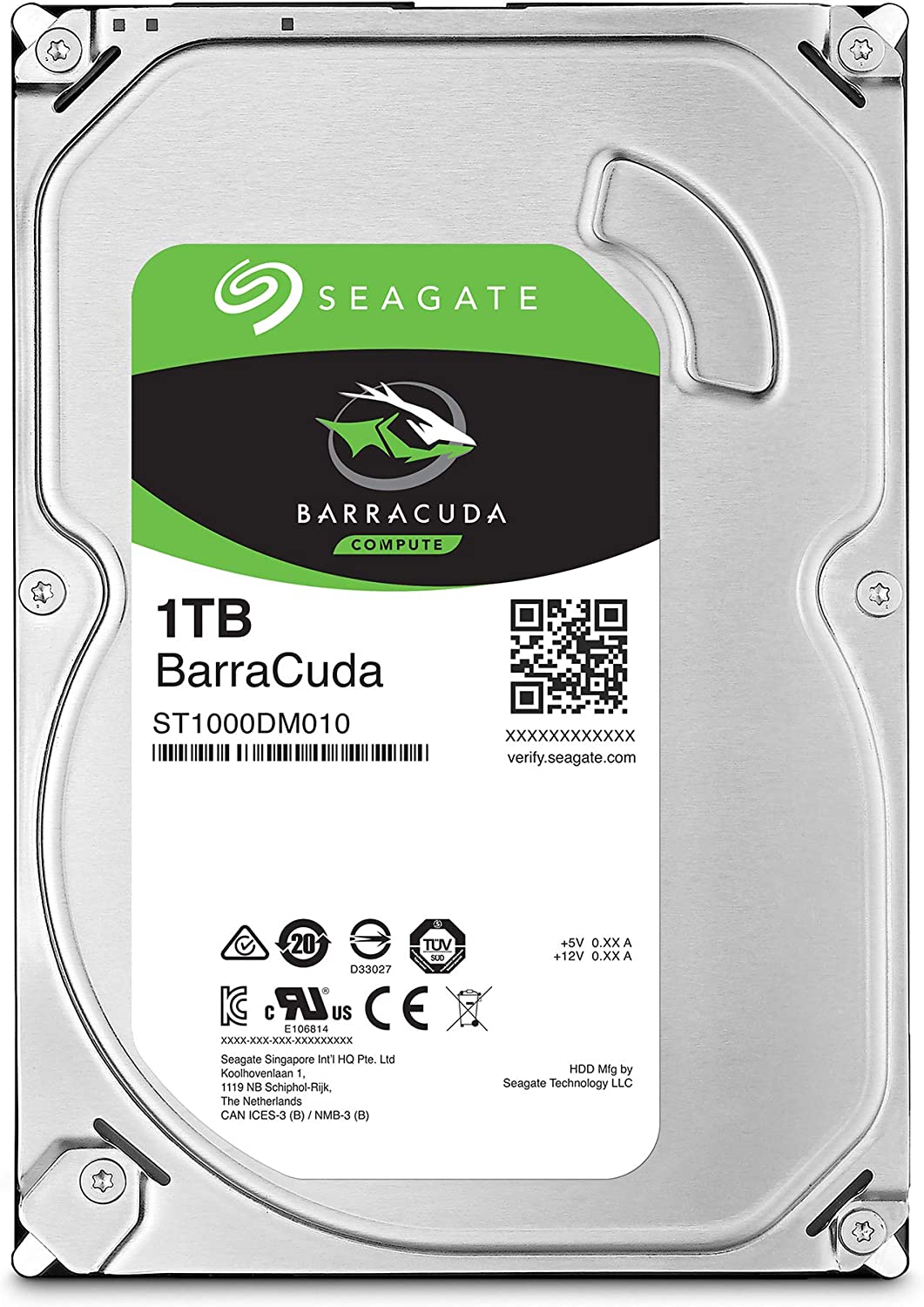 Seagate 1TB BarraCuda SATA III 3.5-Inch Internal HDD : ST1000DM010 Hard Drives Seagate