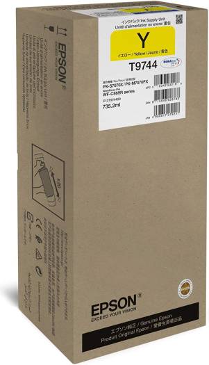Epson T9744 Yellow Ink Cartridges, 735.2 ML (T9744) Cartridges JS Bazar