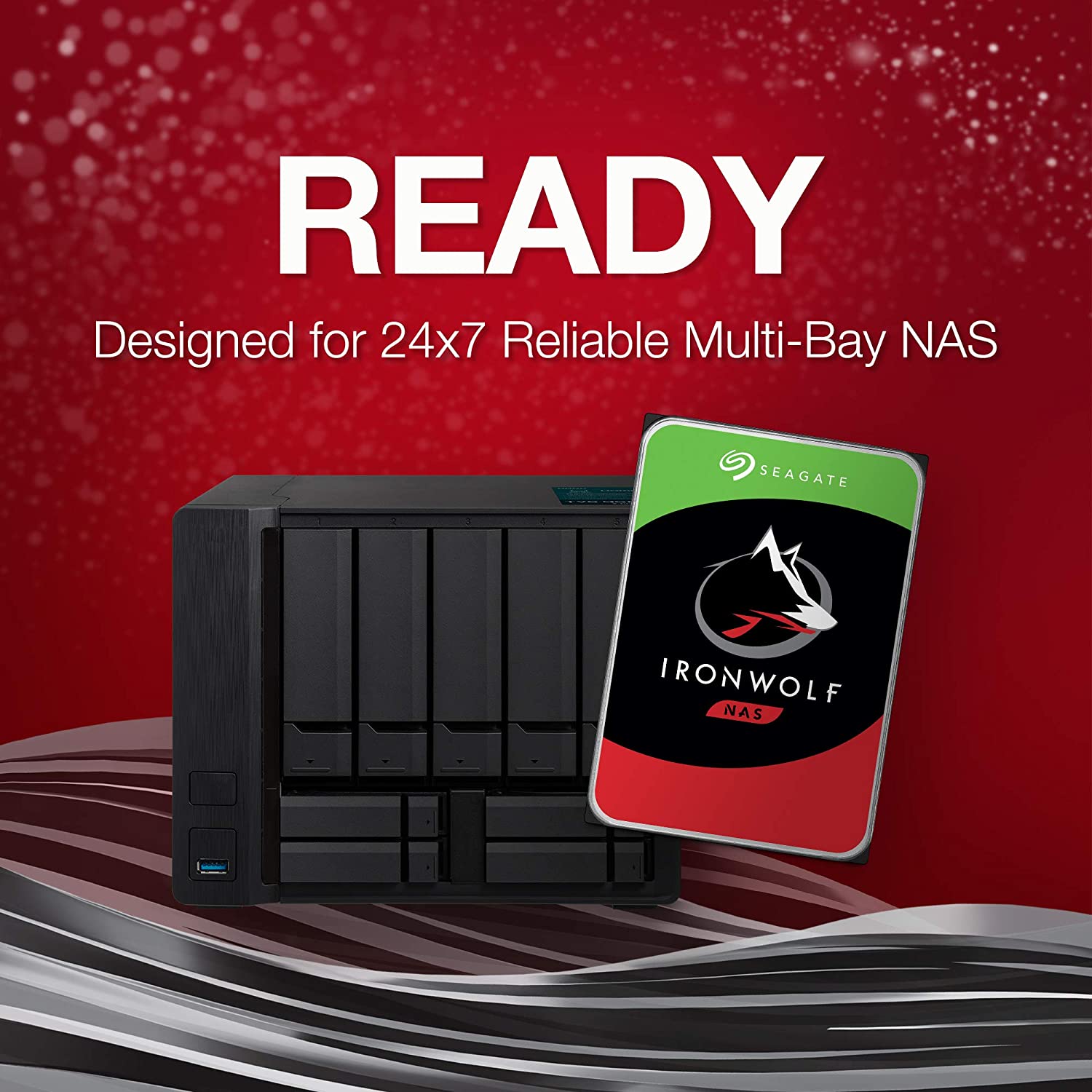 Seagate 2TB IronWolf NAS SATA 6Gb/s NCQ 64MB Cache 3.5" Internal Hard Drive : ST2000VN004 Hard Drives JS Bazar