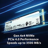 Kingston NV2 1TB M.2 2280 NVMe Internal SSD, Up to 3500MB/s Read / 2100MB/s Write Speed : SNV2S/1000G Hard Drives JS Bazar