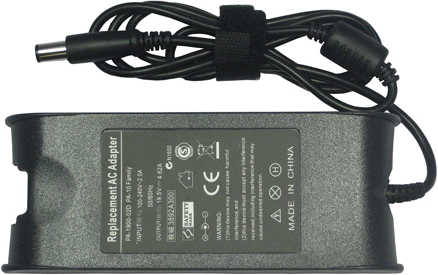 Ac Power Adapter for Dell Latitude D810 / D820 / X300 / X300 / D400 Pa-10 90w 19.5v 4.62a
