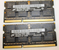 Micron Laptop Memory Module MT16KTF1G64HZ-1G6E2 8GB X2 16GB 2RX8 PC3L-12800S-11-11-F3 - JS Bazar