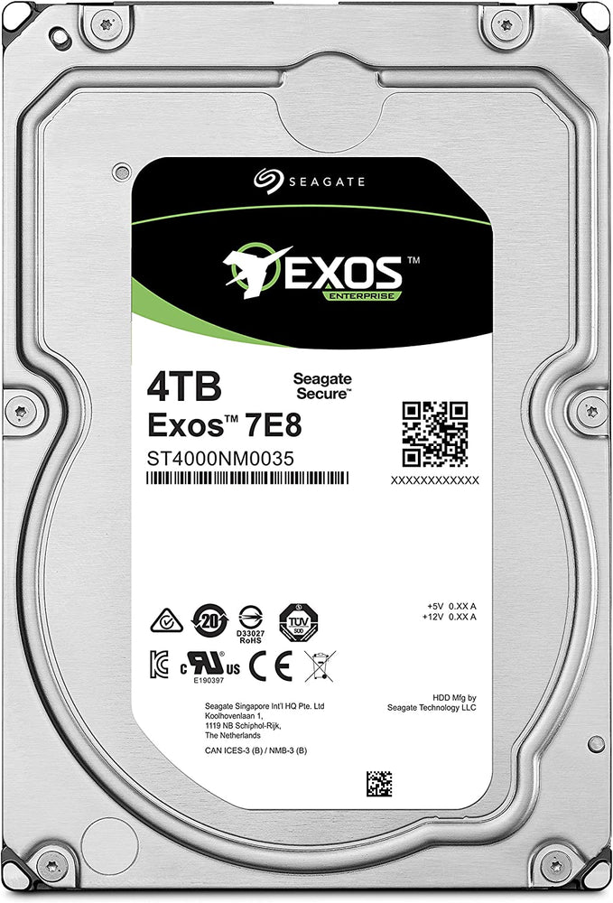 Seagate Exos Enterprise 7E8 4TB Internal Hard Drive, 3.5'Inches : ST4000NM000A - JS Bazar