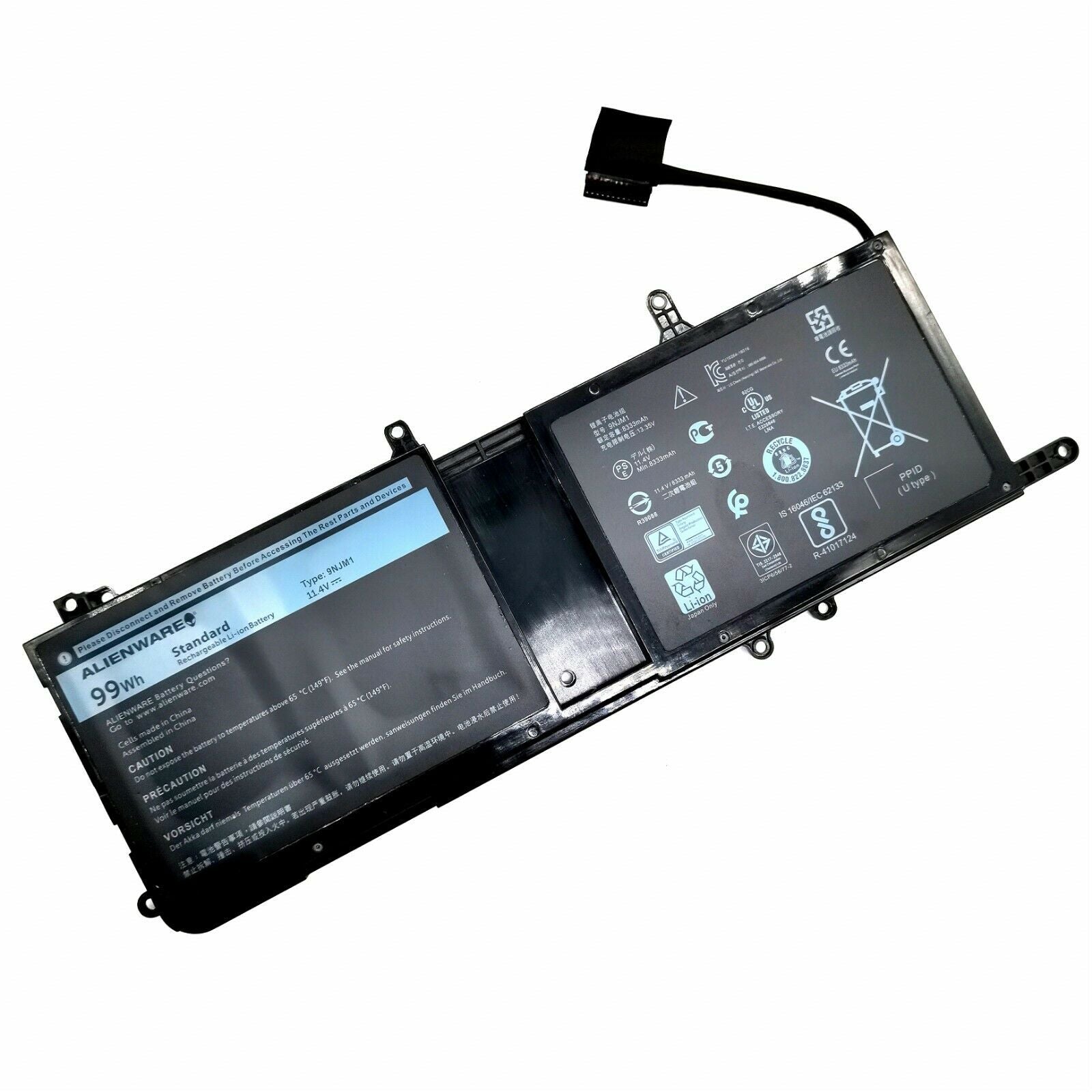 Dell Alienware 17 R4 15 R3 11.4v 99wh 0MG2YH, 9NJM1, HF250, MG2YH Dell Alienware Tablet battery Dell Alienware Laptop Battery Laptop Batteries JS Bazar