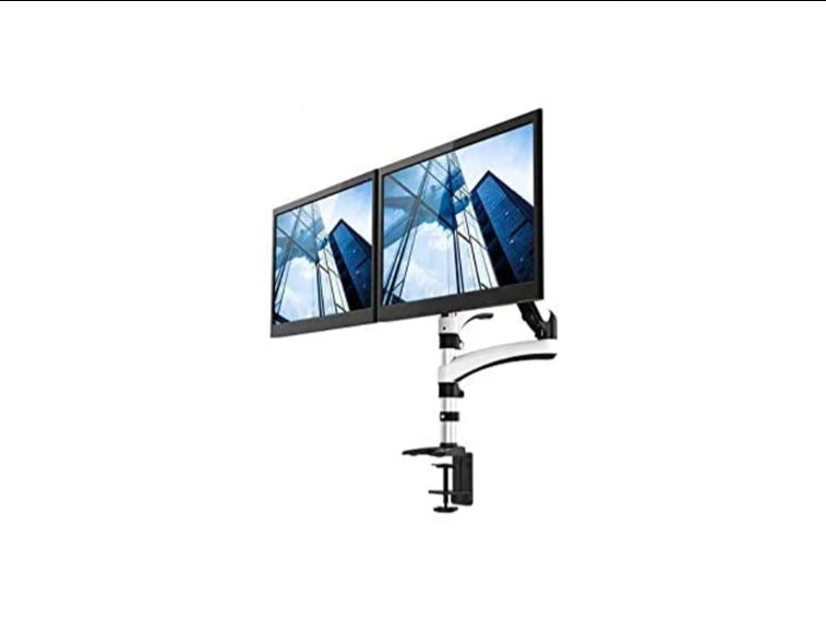 newstar dual arm lcd monitor desk mount bracket | 91-ldt05c024 - JS Bazar