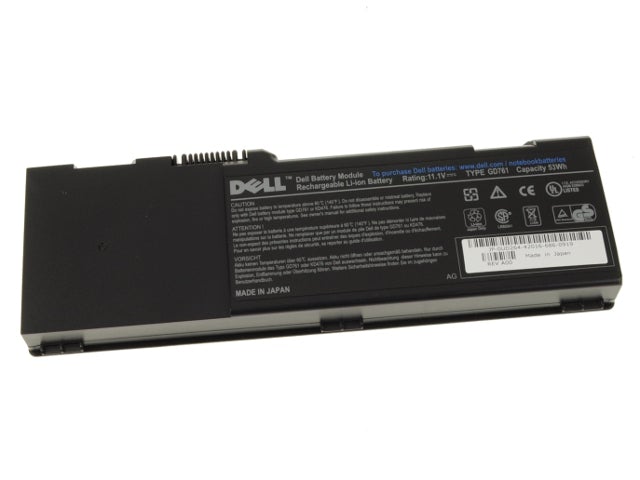 Replacement Dell  Replacement Inspiron 6400 / E1505 1501 Latitude 131L Vostro 1000 6-cell Replacement Laptop Battery - 53Wh - GD761 - JS Bazar