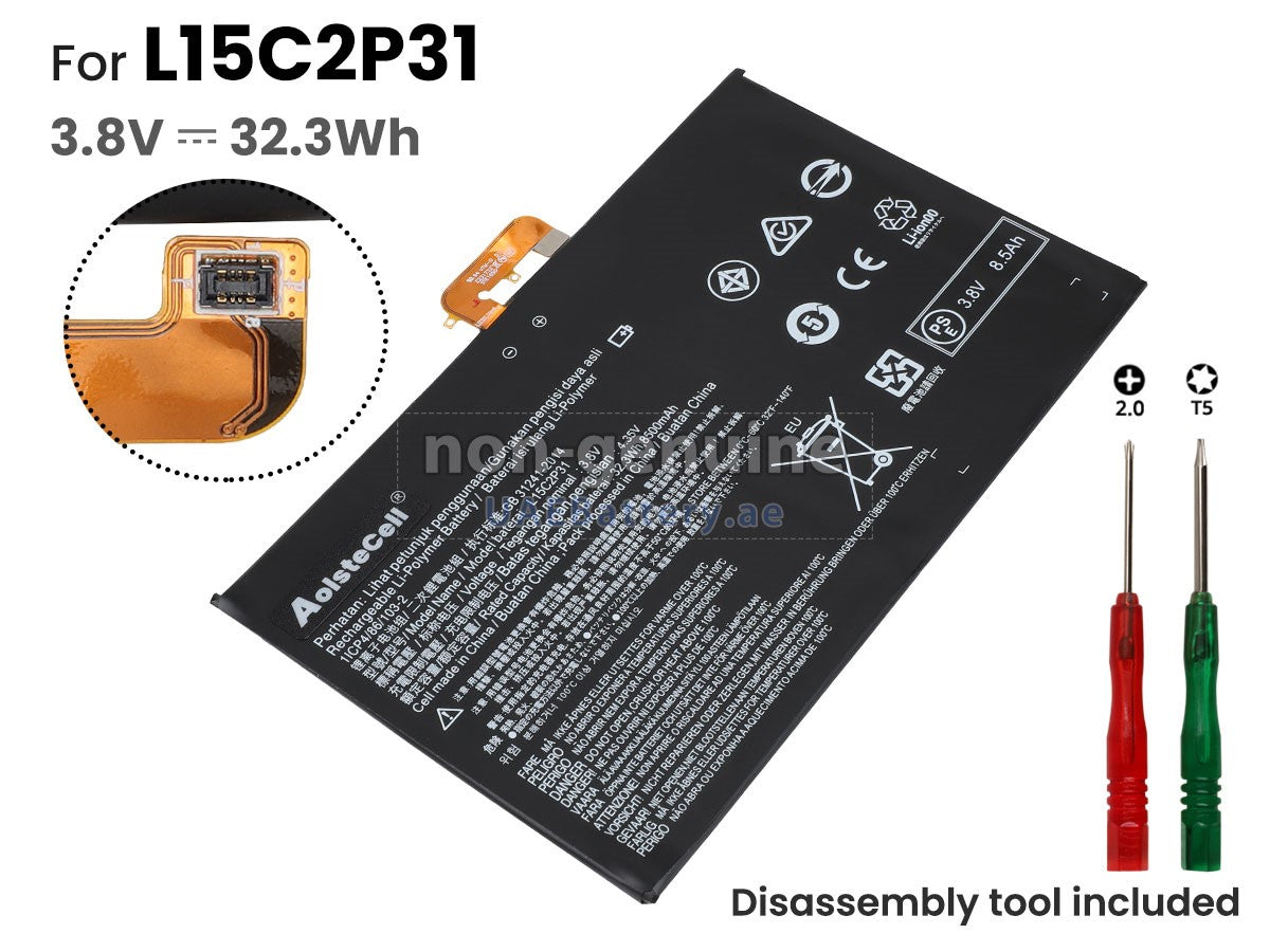 L15C2P31 Lenovo YogaBook YB1-X91F 8500mAh SB18C04740 Replacement Laptop Battery Laptop Battery JS Bazar