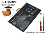 L15C2P31 Lenovo YogaBook YB1-X91F 8500mAh SB18C04740 Replacement Laptop Battery