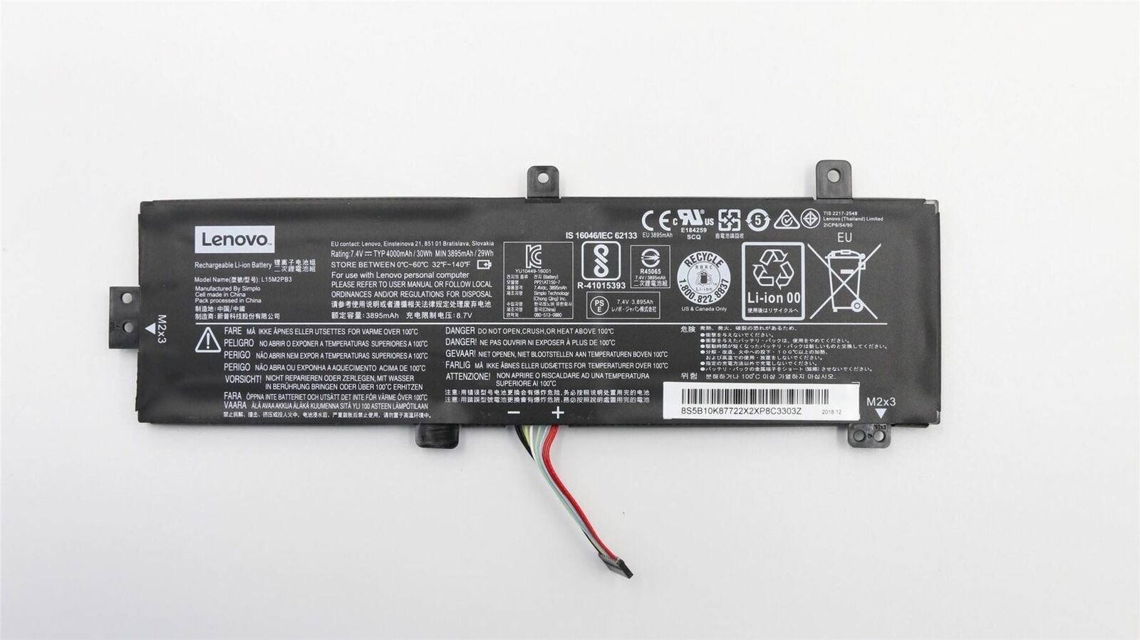L15M2PB3 Lenovo IdeaPad 310-14ISK Series Replacement Laptop Battery Laptop Battery JS Bazar