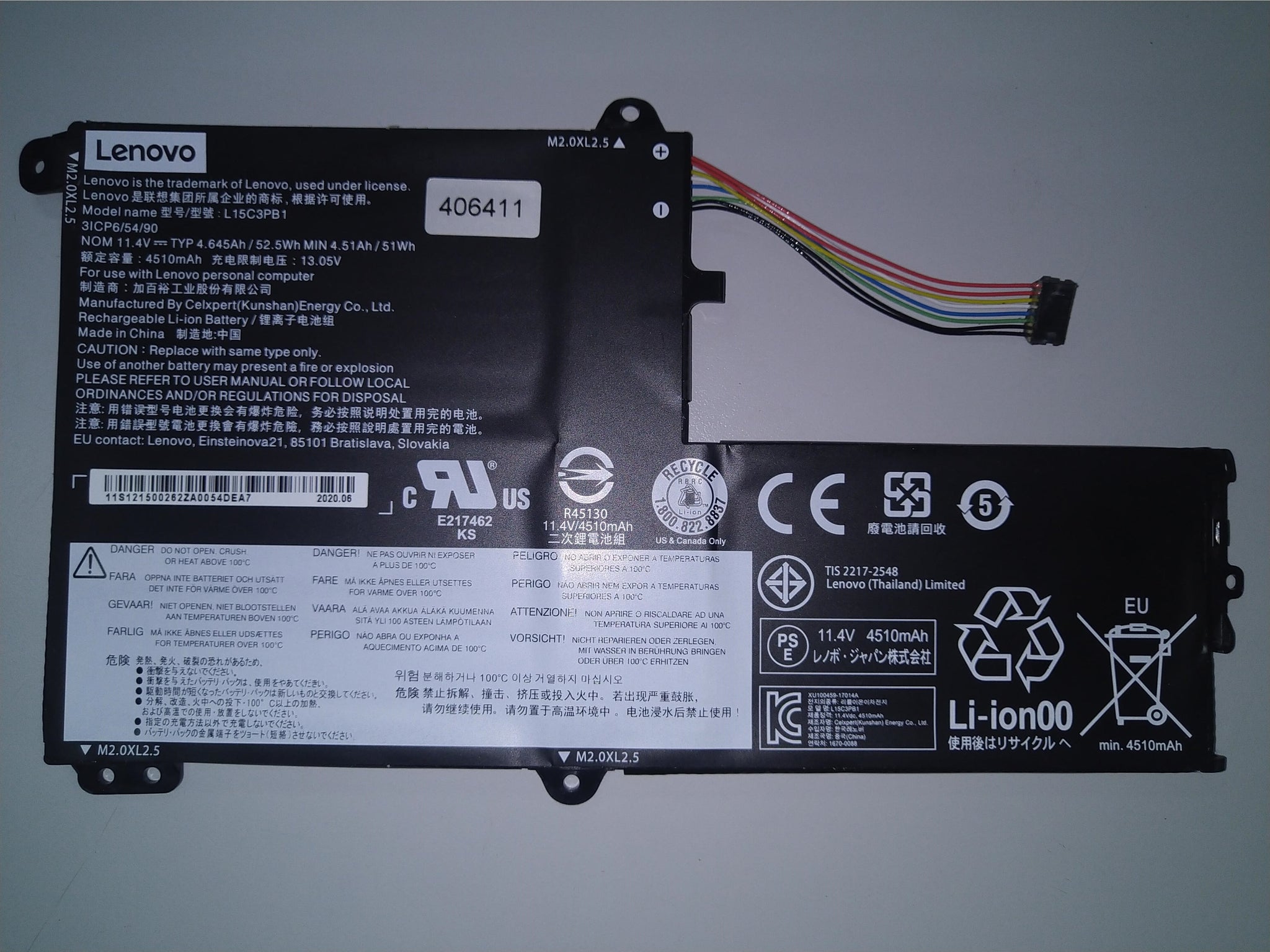 L15C3PB1 Lenovo Flex 4-1580 Series, Ideapad 330S-15IKB (81F5001TPH), Yoga 510-14IKB(80VB004RMJ) Replacement Laptop Battery Laptop Battery JS Bazar