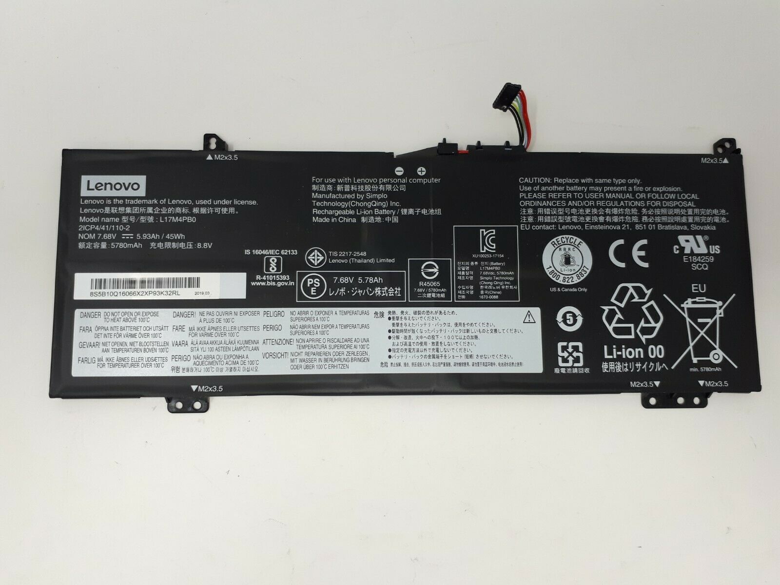 L17M4PB0 Lenovo IdeaPad 530S-14ARR, Flex 6-14ARR 14IKB Series L17C4PB0, L17M4PB0 Replacement Laptop Battery Laptop Battery JS Bazar