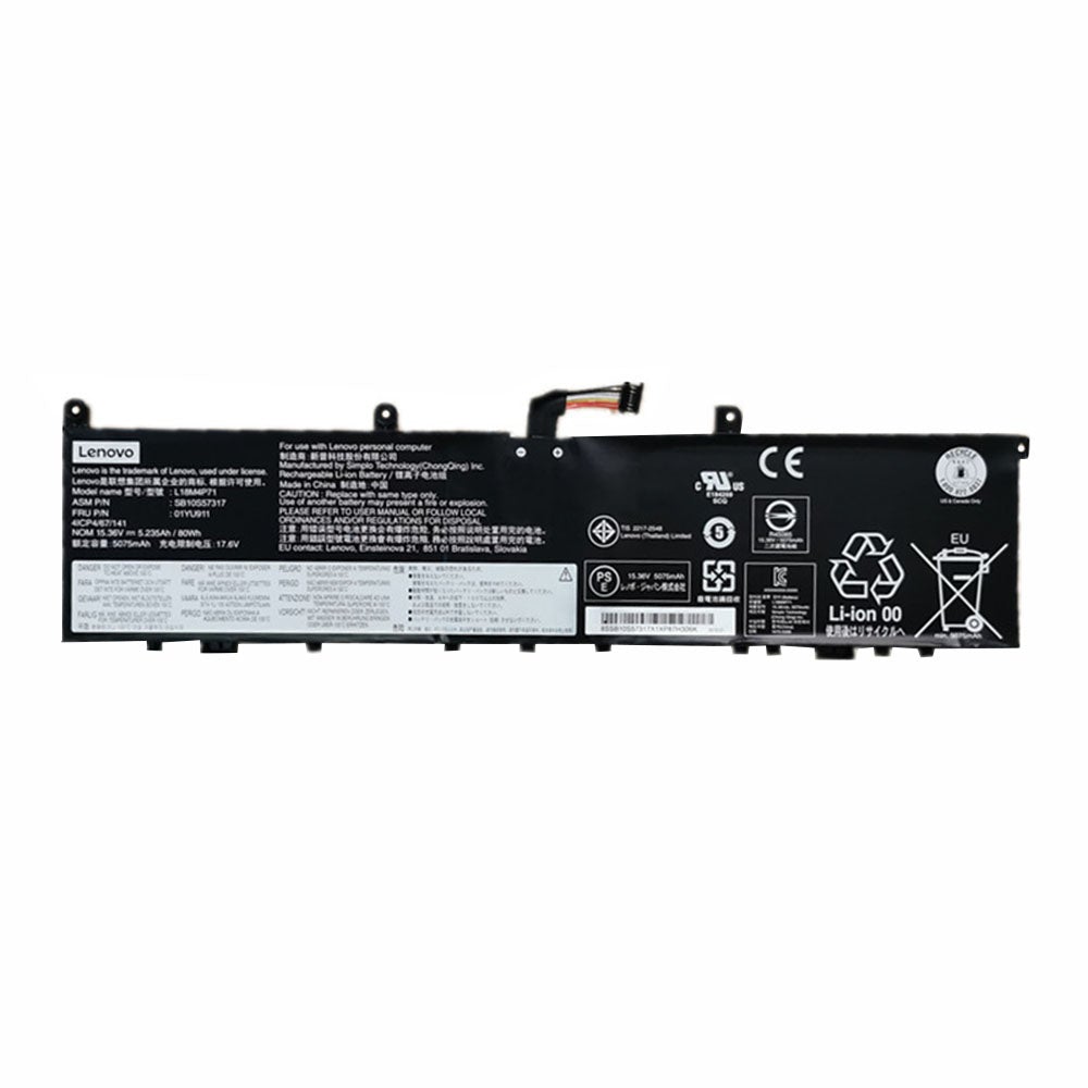 Lenovo ThinkPad P1 2019 20QTA00PCD, ThinkPad P1 2019, L18M4P71, 01YU911 Replacement Laptop Battery Laptop Battery JS Bazar
