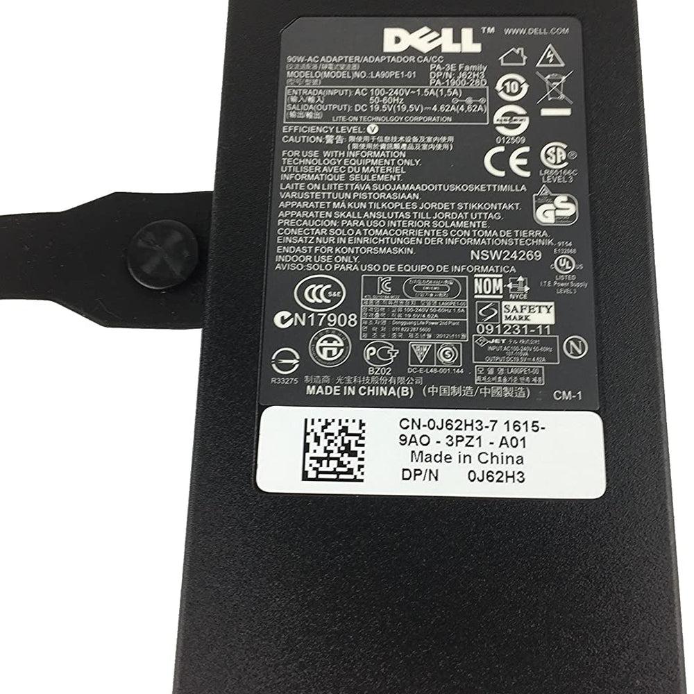 90W Dell XPS 17 L701X Slim AC Replacement Adapter For Dell Inspiron 5520 (D1-31) Laptop Charger JS Bazar