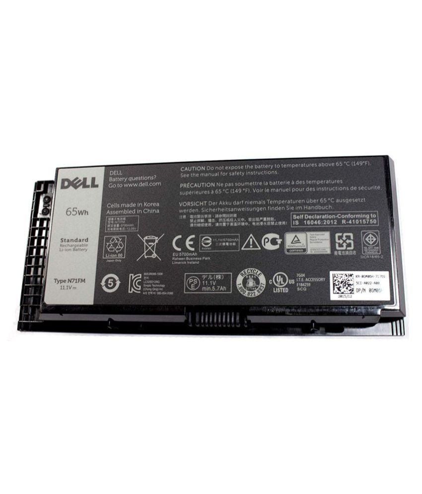 Dell Precision M6600 M6700 M4600 M4700 M4800 M6800 N71FM FV993 PG6RC R7PND T3NT1  11.1V 65wh Laptop Battery - JS Bazar