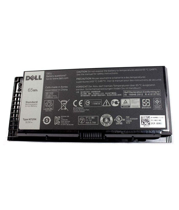 Dell Precision M6600 M6700 M4600 M4700 M4800 M6800 N71FM FV993 PG6RC R7PND T3NT1  11.1V 65wh Laptop Battery