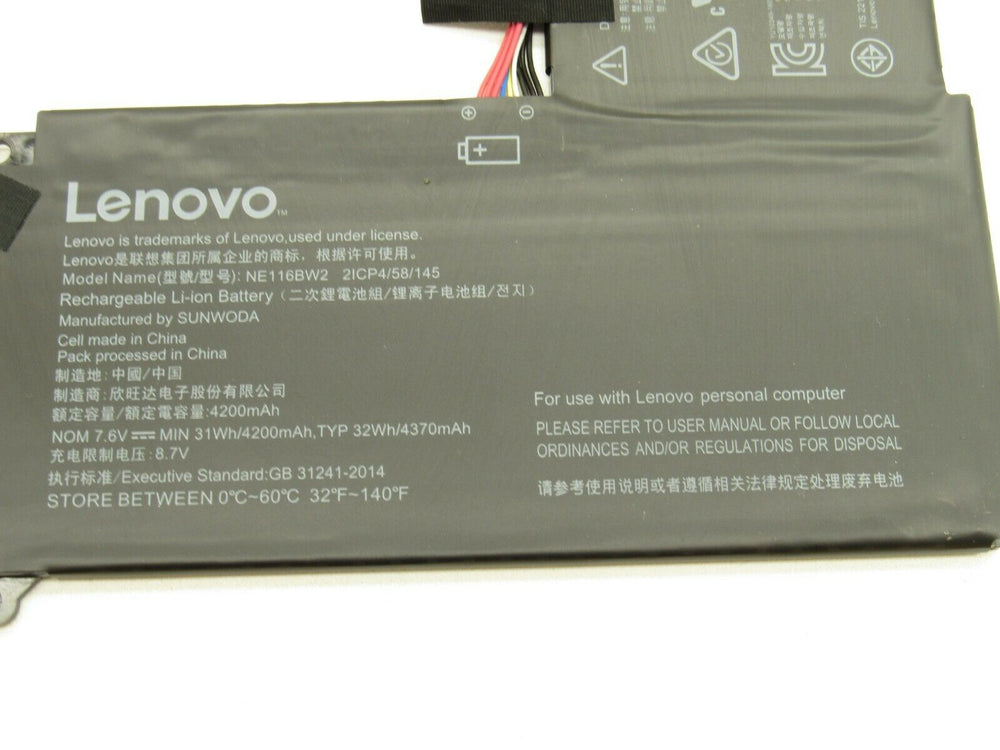 NE116BW2 Lenovo Ideapad 110S-11IBR 80WG00DWAU Ideapad 110S-11IBR 80WG00E0AU Replacement Laptop Battery - JS Bazar