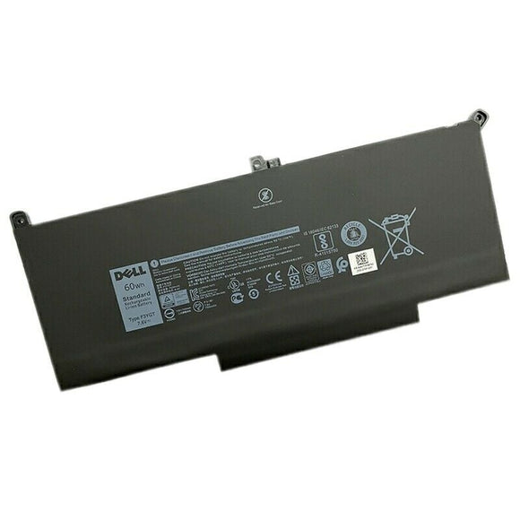 7.6V 60wh Replacement F3YGT DELL Latitude 12 7000 7280 7480 DM3WC 0DM3WC 2X39G Replacement Laptop Battery Laptop Batteries JS Bazar