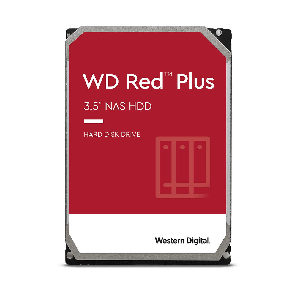 Western Digital 6TB WD Red Plus NAS Internal Hard Drive HDD, 5700 RPM, SATA 6 Gb/s, CMR, 128 MB Cache, 3.5