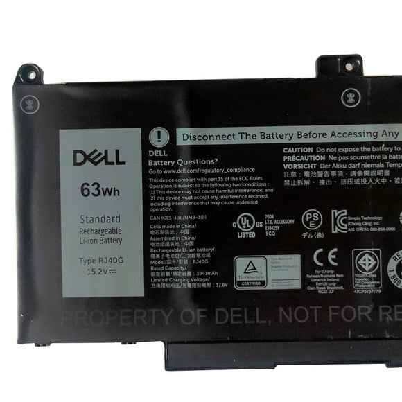RJ40G Replacement Dell Latitude 14 5420, Precision 15 3560 758J7, Latitude 14 5420 XPC5H Replacement Laptop Battery