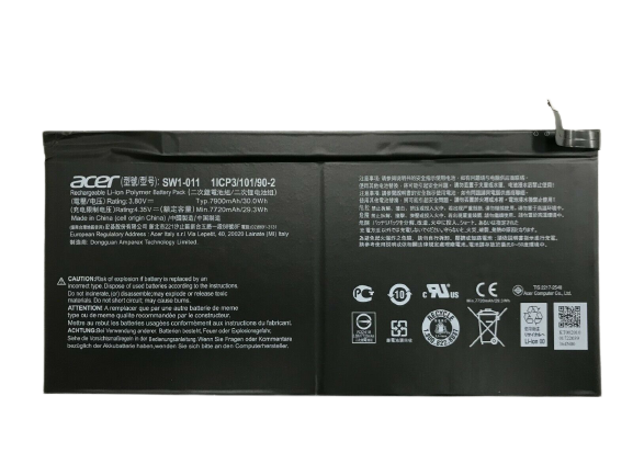 30Wh SW1-011 Acer 1ICP3/101/90-2 SW1-011 Tablet Laptop Battery