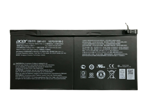30Wh SW1-011 Acer 1ICP3/101/90-2 SW1-011 Tablet Laptop Battery - JS Bazar