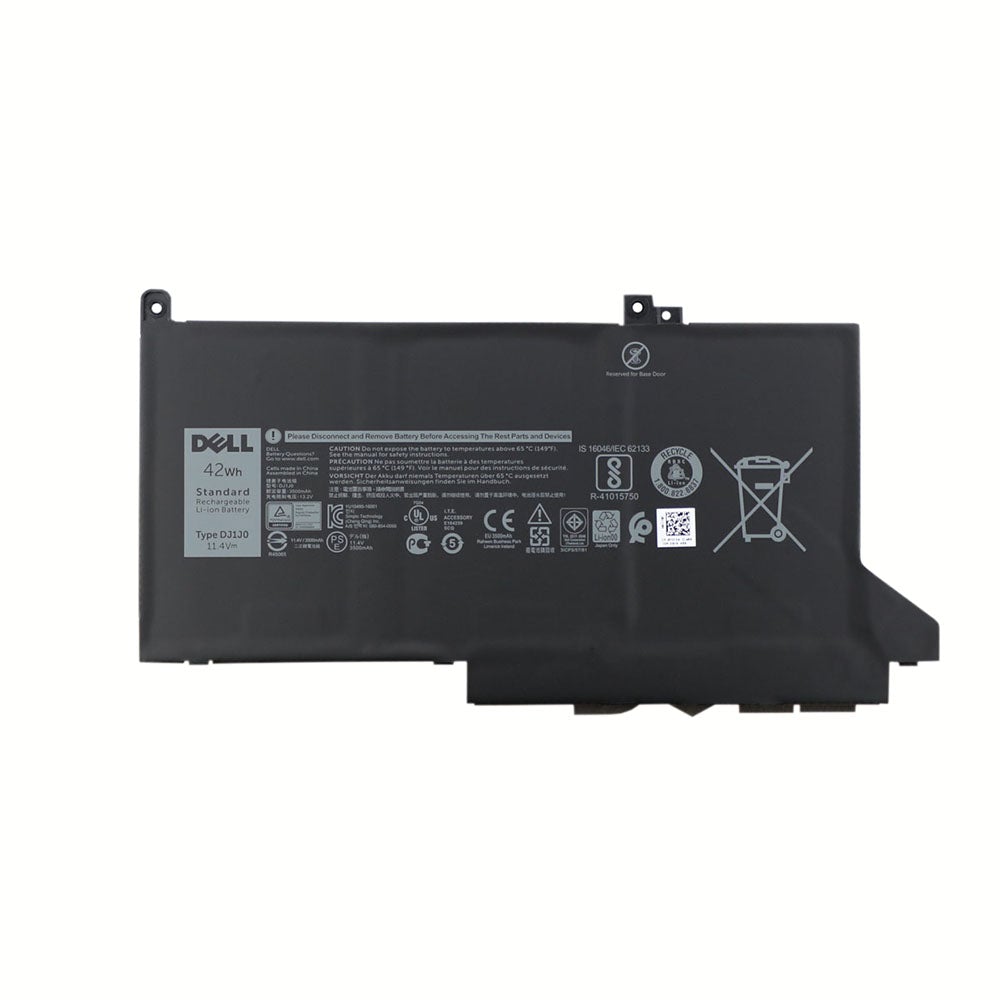 DJ1J0 DELL Latitude 7280 Series Notebook Battery [ 11.4V, 42WH] - Black Laptop Battery - JS Bazar