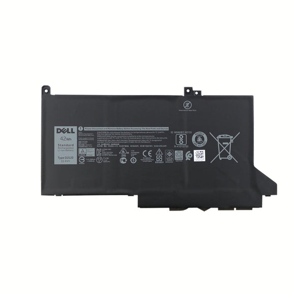 DJ1J0 DELL Latitude 7280 Series Notebook Battery [ 11.4V, 42WH] - Black Laptop Battery Laptop Batteries JS Bazar