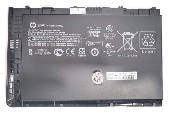 Replacement HP EliteBook Folio 9470 9470m 9480 BT04XL HSTNN-IB3Z HSTNN-l10C BA06 14.8V 52Wh 4Cells Long Life Notebook Battery