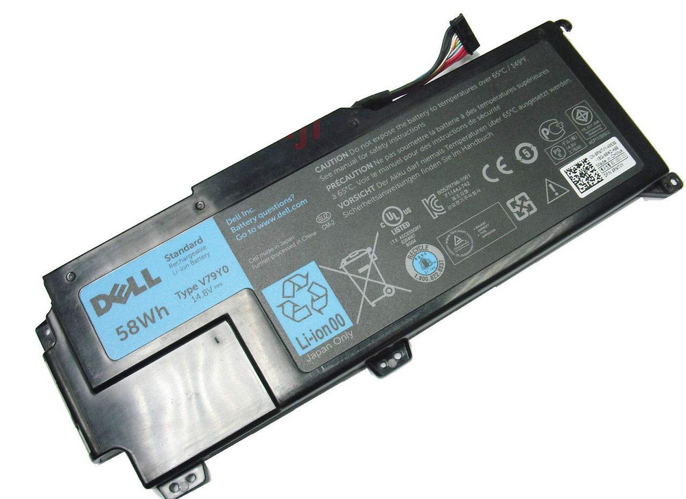 Dell XPS L412x L412z 14z 14Z-L412X 14Z-L412Z 14.8V 58Wh V79Y0 V79YO YMYF6 0YMYF6  Laptop Battery - JS Bazar