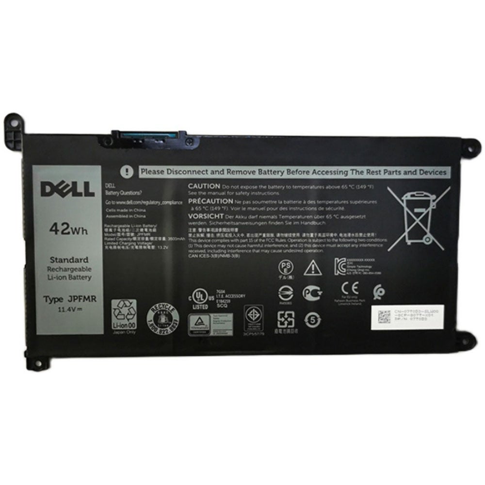 JPFMR Replacement Dell 16DPH Replacement Laptop Battery - JS Bazar