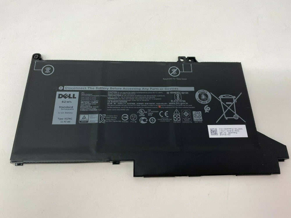 Replacement 0G74G Dell  Latitude 5300/7300/7400, Latitude 3-Cell 42Wh Replacement Laptop Battery - JS Bazar