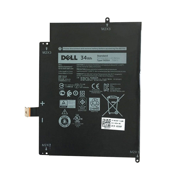 Replacement YX0XH Dell Latitude 12 7000 7285 Series Replacement Laptop Battery