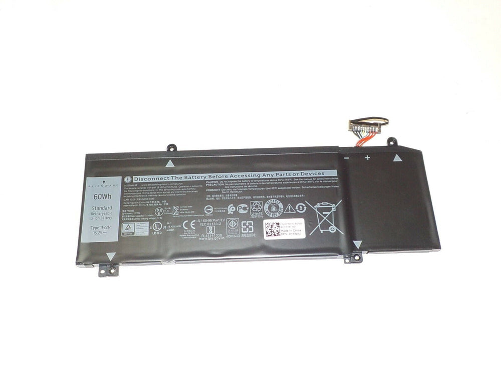 NEW Dell  Replacement Alien ware m15/m17 60Wh 4-cell Replacement Laptop Battery - 1F22N - JS Bazar