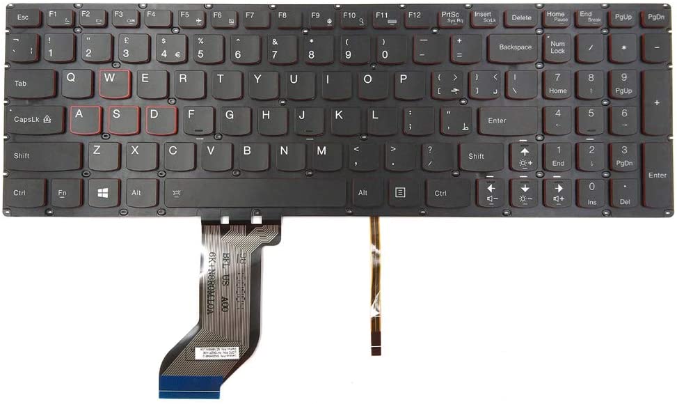 Lenovo Ideapad Y700-14ISK Y700-14 Type 80NU Series Laptop Keyboard With Backlit Laptop Keyboard JS Bazar