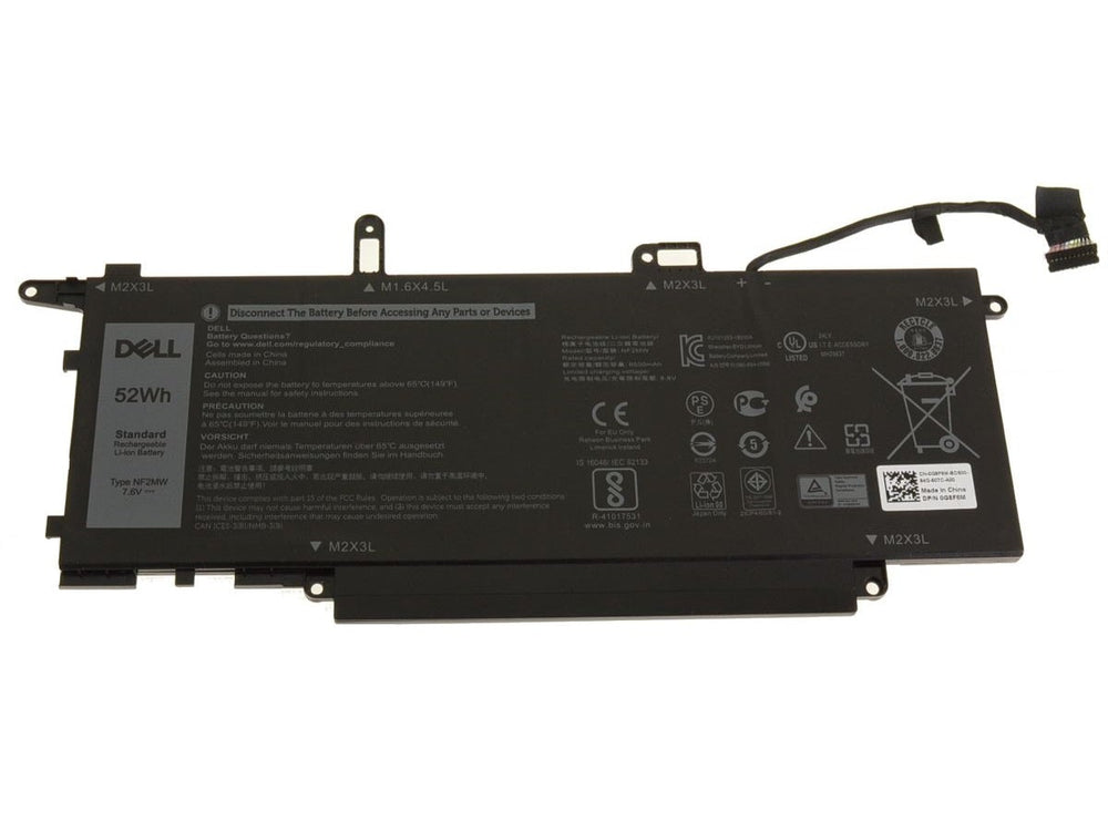 52Wh Replacement NF2MW Dell  Latitude 7400 2-in-1 Latitude 4-Cell Replacement Laptop Battery - JS Bazar