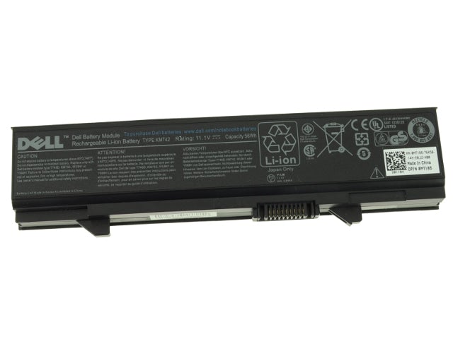 Replacement Dell Latitude E5500 E5400 E5410 E5510 KM970 MT186 MT187 PW640 PW649 PW65 Model Battery - JS Bazar