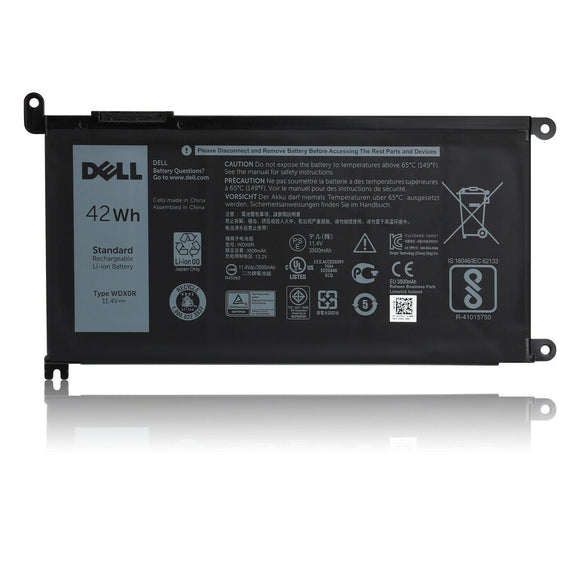 Replacement WDXOR Dell Inspiron 13,14,15 Series, Vostro 14, 15 Series Replacement Laptop Battery