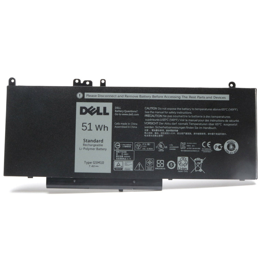 51Wh Replacement 8V5GX G5M10 R9XM9 Dell Latitude 3550 E3450 E3550 E5550 Series Replacement Laptop Battery - JS Bazar